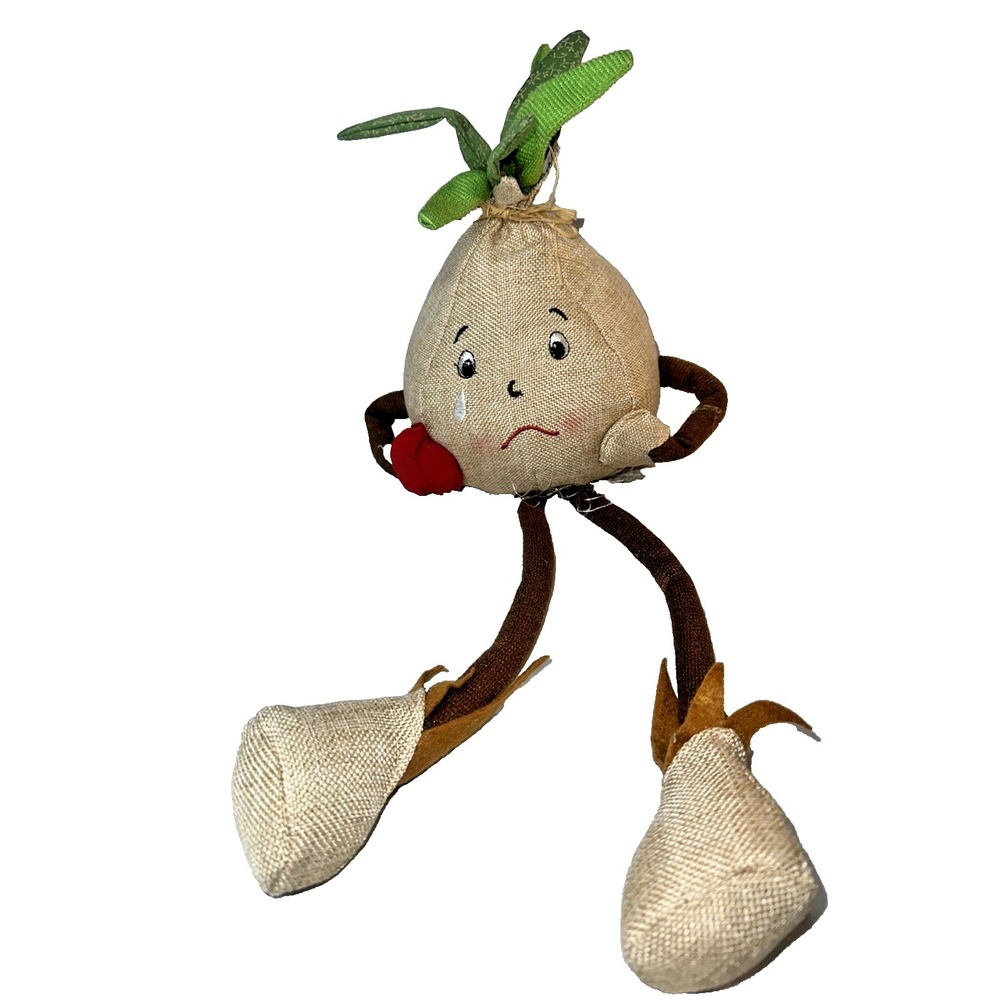 Cracker Barrel Country Anthropomorphic Onion Cry Baby Shelf Sitter Plush